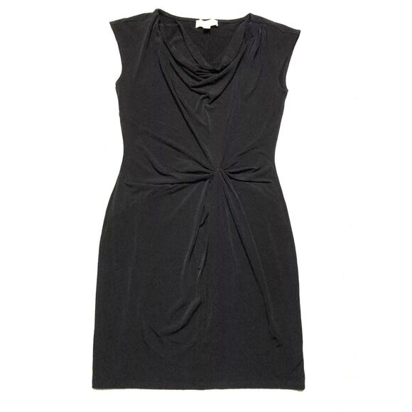Michael Kors Dresses & Skirts - Michael Kors Womens Black Sleeveless Side Knot Waist Sheath Dress Sz S Office